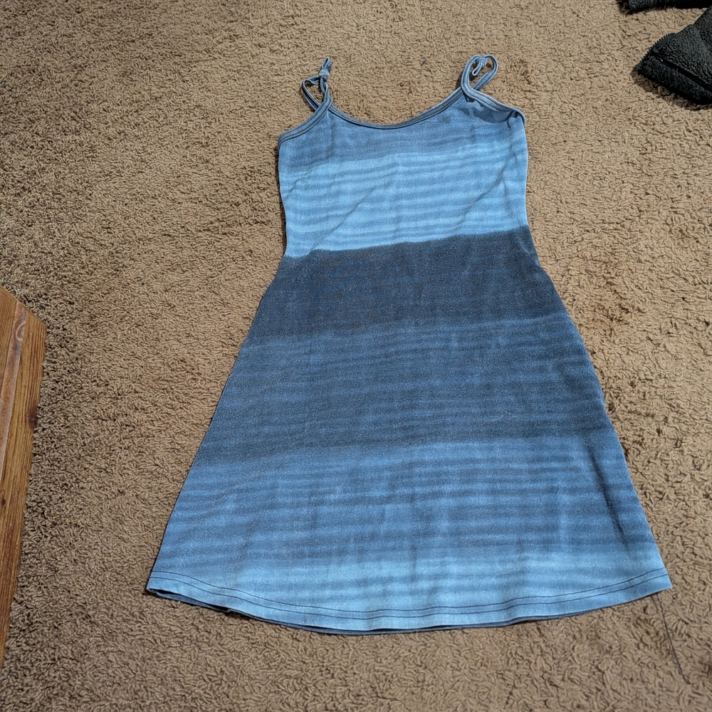 Stylish Women's Blue Sun Dress